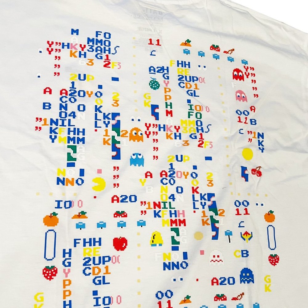 Limited Edition BAIT x Pac-Man Cherry Glitch White Long-Sleeve T-shirt